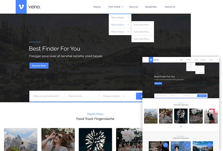 template of a website